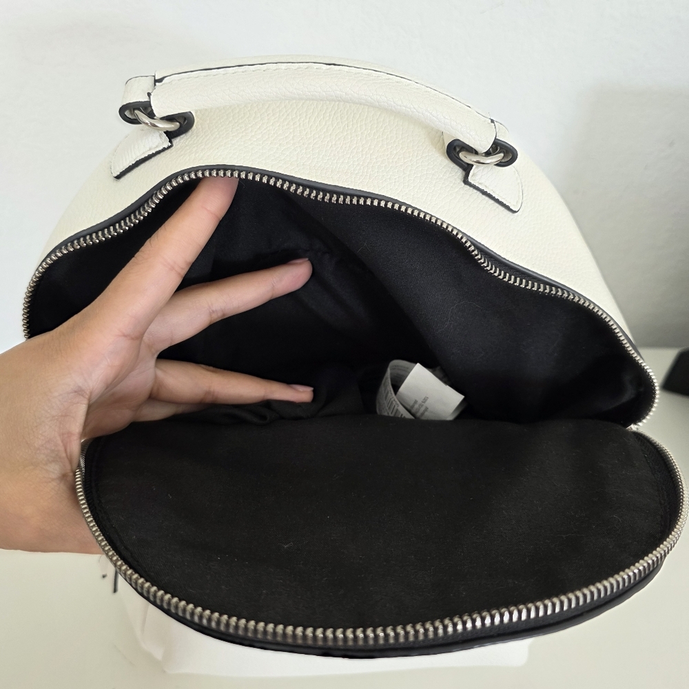 Stradivarius White Small Backpack - image 11